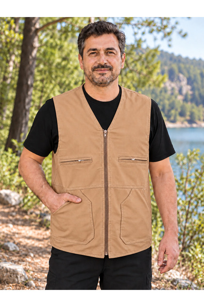 Summer-Spring 4 Zippered 2 Side Pocket Hunter-Work Vest