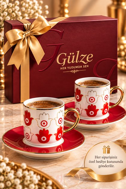 Signature / Modern Series / Mira Model 2-Person Coffee Cup Set (Fine Bone Porcelain)