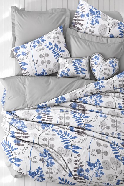 Elastic Sheet Bedding Set Single Size Eucalyptus White