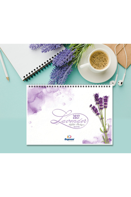 2027 Calendar A4 Size 53 Weekly Planner Lavender