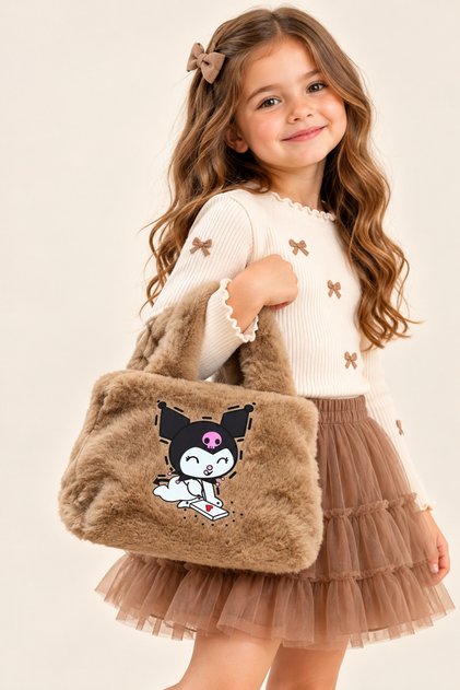 Peluş Kuromi & My Melody Kız Çocuk El Çantası