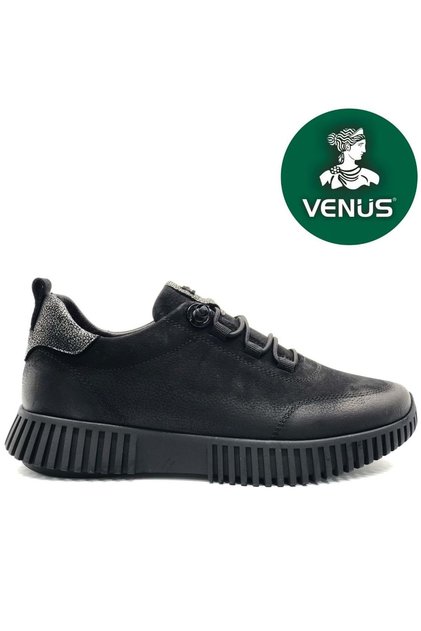 Campanula Genuine Leather Orthopedic Women's Casual Shoes Black