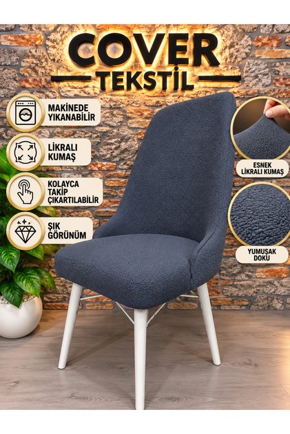 Halka Chair with Arms Model Kitchen and Living Room Chair Cover