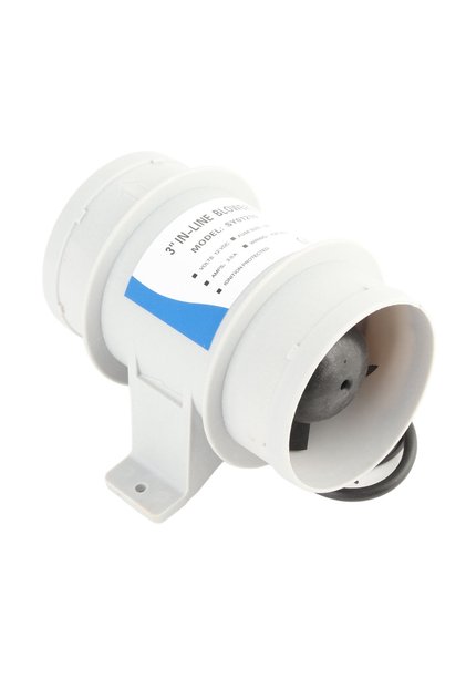 as picture 3 inch 12V Silent Inline Blower Inline Marine Bilge Air Blower for Yachts Boats Air Circu