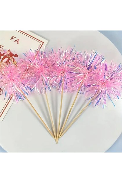 Pink 5 Colorful Cake Decoration Cake Plugin for Birthday and Party Decoration Baking
