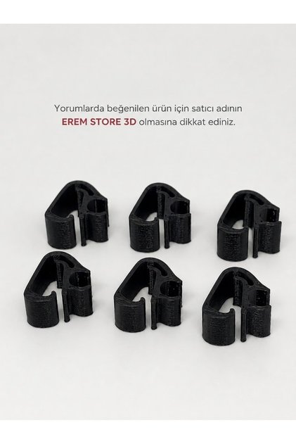 Peugeot 3008/5008 - Citroen C5 Aircross - DS 7 - Opel Astra L - Honda Civic Fe 1 Uyumlu Silecek Hortumu Tutucuları/Klipsleri (6 Adet)