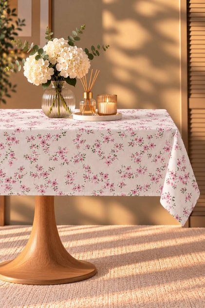 Liquid-Proof Oilcloth Floral Tablecloth | Stain-Resistant, Easy-To-Clean Pvc Tablecloth