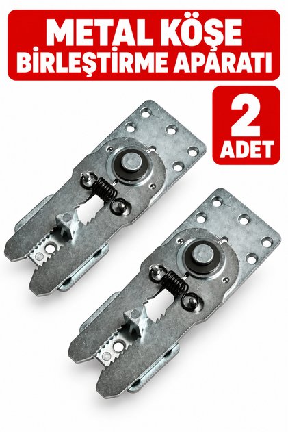 2 Adet Metal Köşe Birleştirme Aparatı Timsah Mobilya Bağlantı Sabitleme Parçası L Koltuk Birleştirme Aparatı