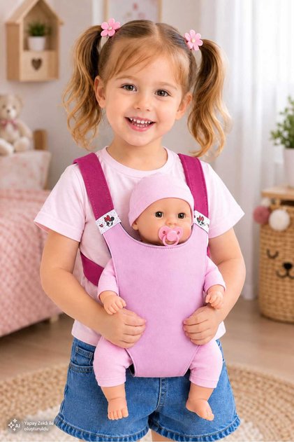 Oyuncak Bebek Kangurusu/kız Çocuk Ana Kucağı