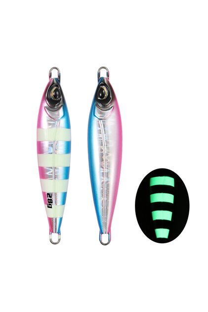28g Blue Pink JIGGING PRO Metal Jig BONY Spoon Artificial Bait 18g 28g 40g 60g 80g Shore Long Castin