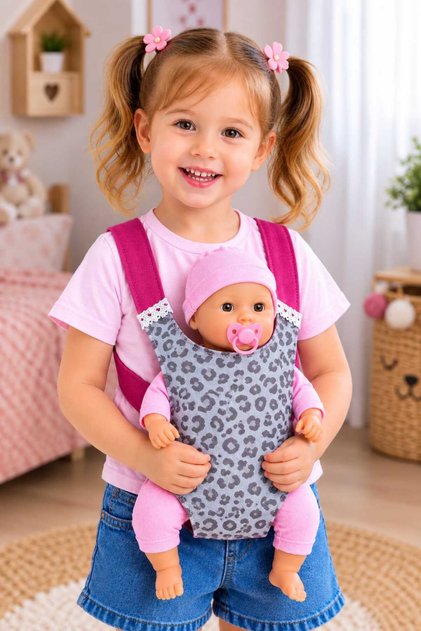 Oyuncak Bebek Kanguru / 3-7 Yaş Bebek Taşıma Aksesuarı