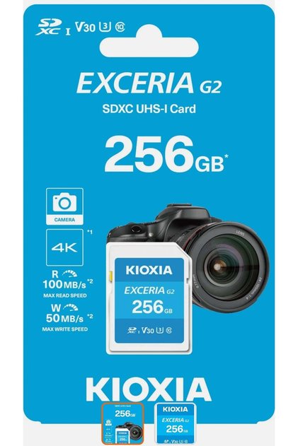 SDXC 256GB Normalsd Excerıa G2 Uhs1 R100 U3 V30