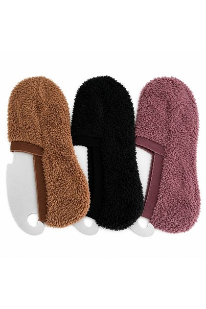 Pratik Kullanılabilir Çeyizlik Yumoş, Peluş Kadın Patik, Çetik, Çorap (3 ADET)