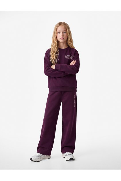 Licensed Kpop Demon Hunters Printed Wide-Leg Sweatpants