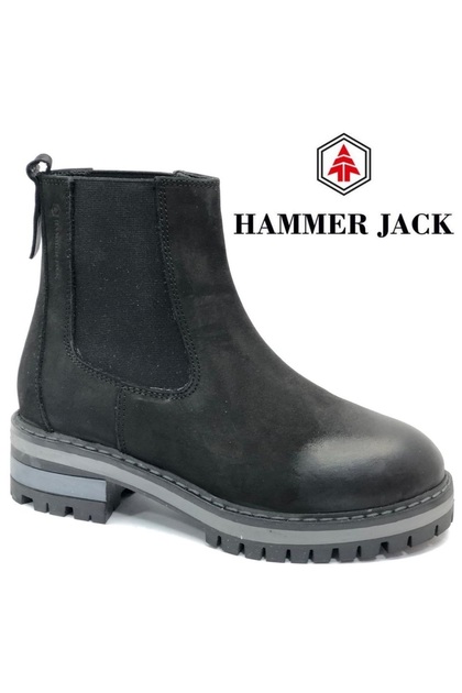 102-24615-Z Patricia Genuine Leather Boots Women's Boots Black-Nubuk