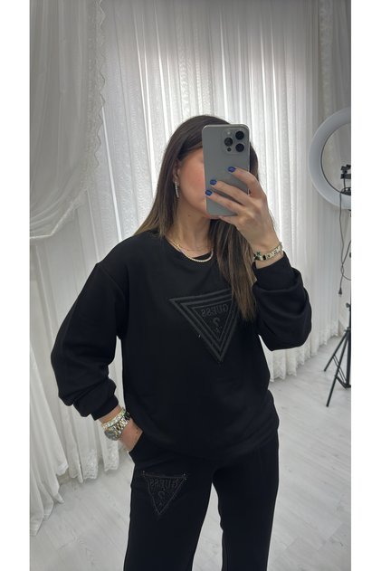 Taş Detaylı G Modal Kumaş Alt Üst Eşofman Takımı