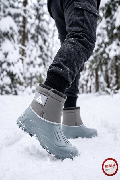 Glacier | Erkek Kışlık İçi Peluşlu Su Geçirmez Ekstra Hafif Rahat Taban Kurye Botu Kar Botu Kar Çizme