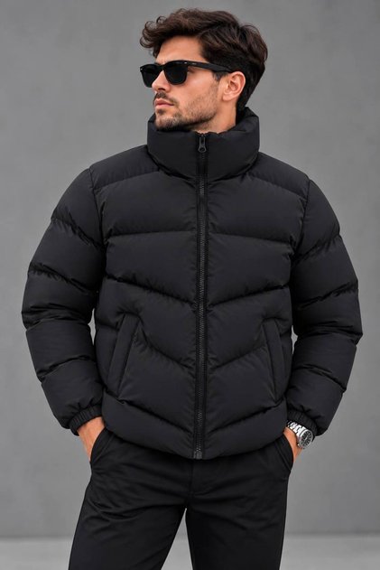 New Season Waterproof Fiber-Filled Inflatable Men's Coat