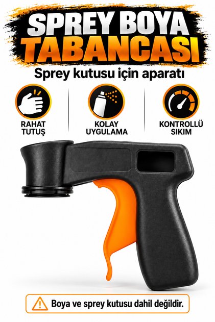 Sprey Boya Tabancası, Sprey Kutu Tutacağı, Siyah-Kırmızı