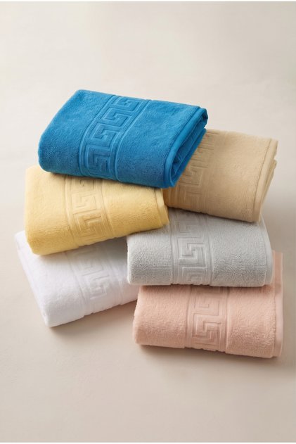 6-Pack Myra Greek Hand Towel - 50x90 cm, 225 g, 100% Cotton, Spa and Hotel Towel