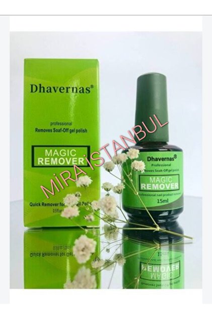 ) adlı kalıcı oje ve soak-off jel sökücü Dhavernas Magic Remover (15 ml