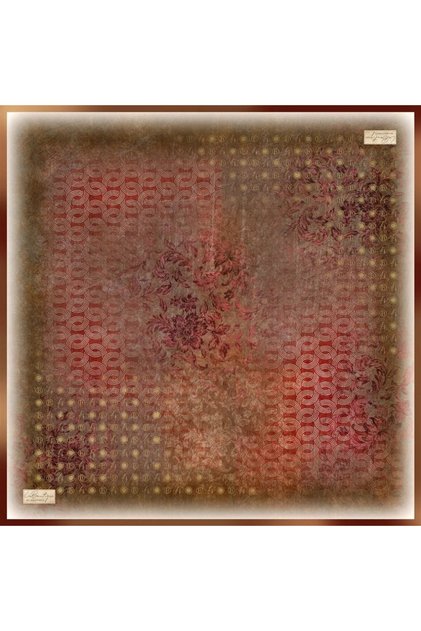 Tivil Pure Silk Scarf 2487 01 Tan Slogan Pattern