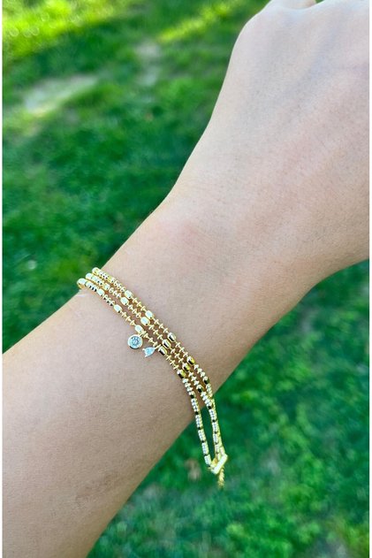 Three Row Minimal Bracelet