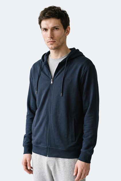 Kurtis I Men's Hooded Navy Blue Sweatshirt