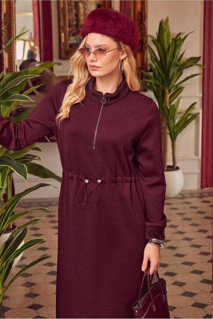 BELİ BÜZGÜLÜ EŞOFMAN ELBİSE 45244