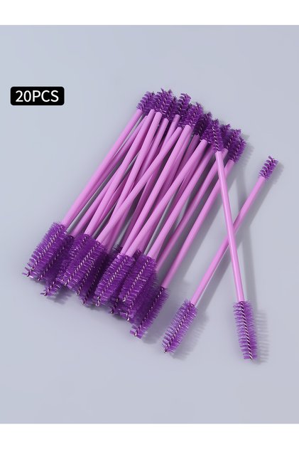 20pcs 20/60pcs Double-ended Eyelash Brush, Eyelash Comb, Disposable False Lash Extender, Makeup Brus