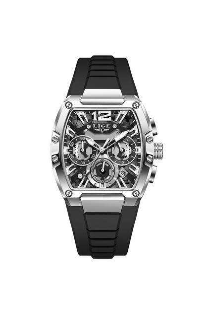 Brand black Original Brand Fashion Mens Watches Sport Military Chronograph Calendar Silico