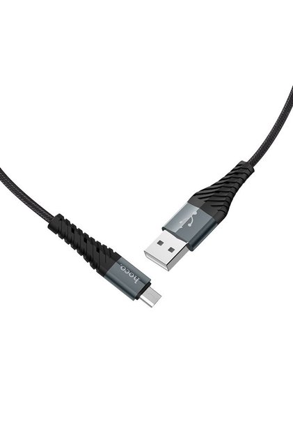 Cablu de date Hoco MicroUSB, X38 Fast Charging, 1m, 2.4A, Negru