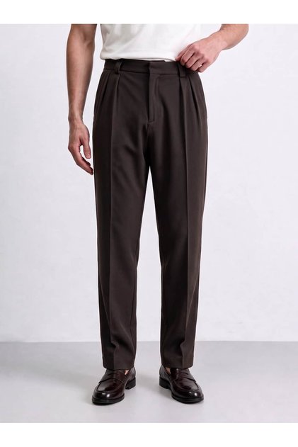 Çift Pileli Dökümlü Pantolon FW5376