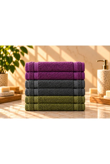 Amerika Pazarı 2. Kalite %100 Pamuk 6'Lı Küçük El Havlusu 33x33 cm