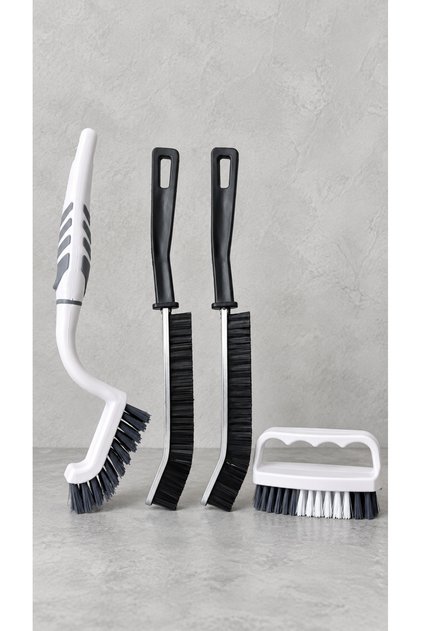 4-Piece New Dip Corner Set - Extra Quality - Cleaning Brush Set - Detail Brush, Joint Brush, Finger Brush Multi-Purpose - Fine Brush