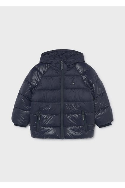 Boy's Long Inflatable Coat Navy Blue 4469