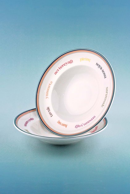Meal 2 Porcelain Pasta Plates