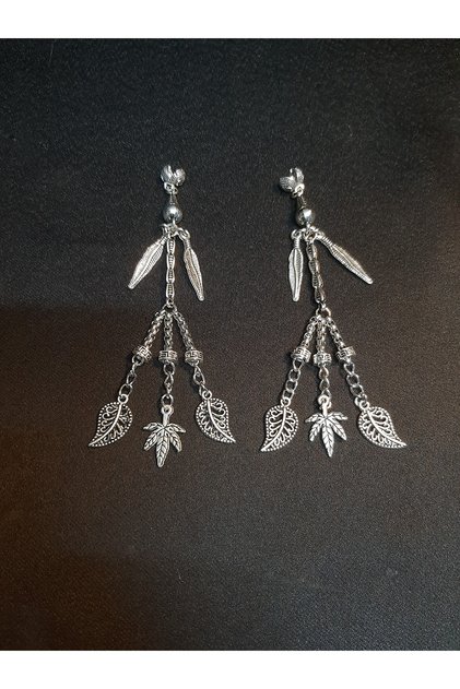 Silver Color Metal 2-Piece Rosary Tassel
