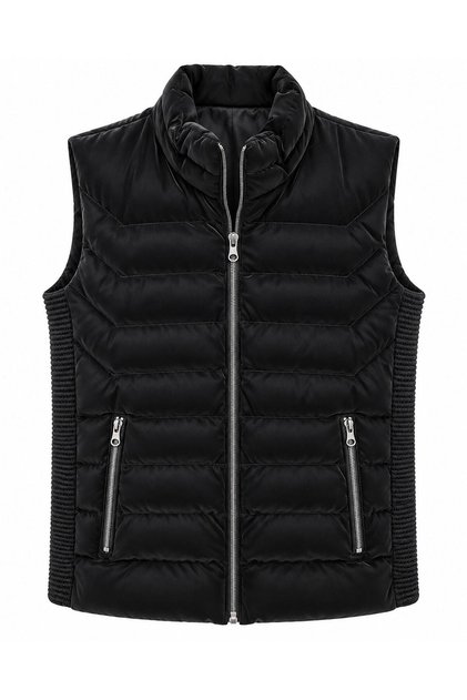 Zippered Men's Slim Fit Knitwear Nova Vest 7830