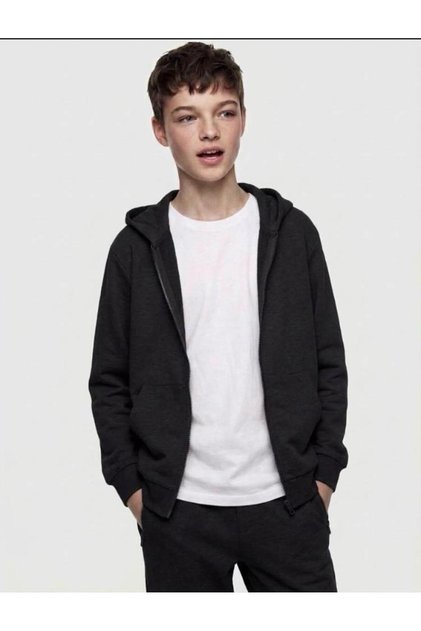 Hooded Zippered 3 Thread Raster Children's Sweatshirt