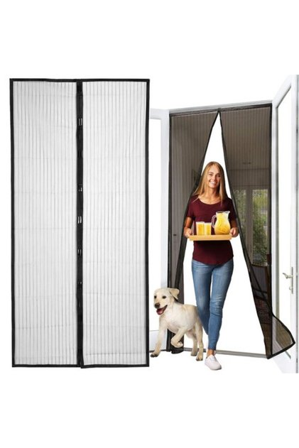 Μαγνητική Σίτα Πόρτας Μαύρη 80/90/100 x 210/220 εκ. (διατίθεται σε διάφορα μεγέθη)