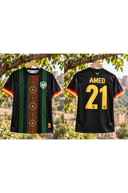 Amed kesksurzer motifli siyah