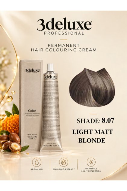 Hair Color Cream With Argan Oil & Marigold Extract Light Matt Blonde 100ml 8.07