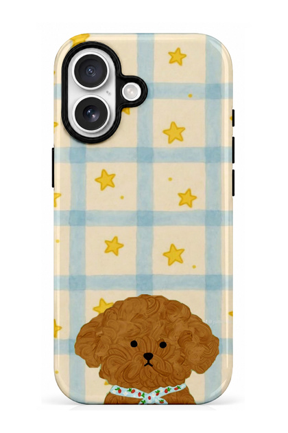 Compatible with iPhone 16 Plus - Brown Dog, Double Layer Cover, Glossy Surface Protective Case