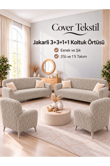 3+3+1+1 Sofa Set Cover Sofa Cover 3+3+1+1 Bohemian Fabric