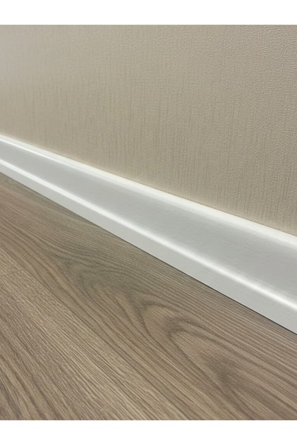 6 cm Beyaz Süpürgelik Düz Beyaz Lake Beyaz Parke Süpürgelik 244 cm (tanıtım fiyatıdır)