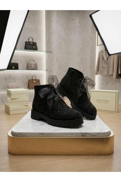 New Season Stone Detailed Short Boots