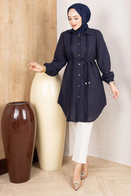 Ribbed Linen Tunic