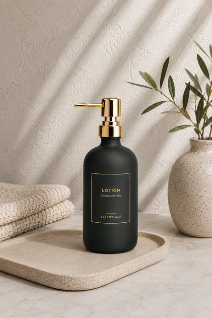 Liquid Soap Dispenser with Gold Pump Decorative Kitchen Bathroom Detergent Dispenser