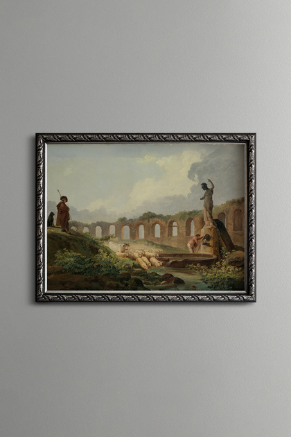 Water Belt Remnants - Vintage Patterned Painting - Slim Model